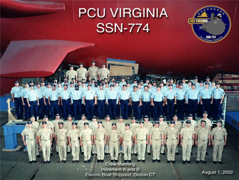 First Crew of USS Virginia (SSN-774)